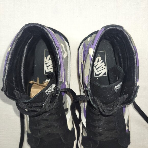 VANS Sk8-Hi Reissue 'Pop Camo' Hightops Sneakers Skate Shoes - Size W 9.5/ M 8 - Picture 8 of 9